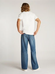 Calvin Klein Jeans T-Shirt chamois/merlot/weiß