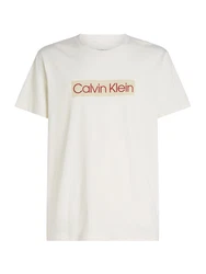 Calvin Klein Jeans T-Shirt chamois/merlot/weiß