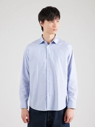 SELECTED HOMME Hemd 'SLHBARRON' navy/hellblau
