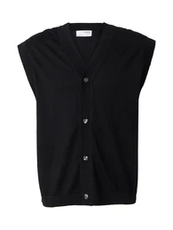 Strickjacke 'SLHTRAY' schwarz