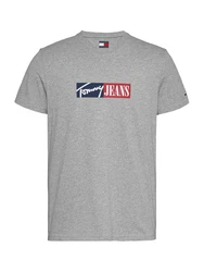 Tommy Jeans T-Shirt navy/grau/rot/offwhite