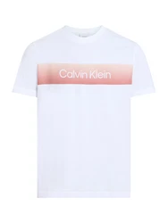 Calvin Klein Shirt cranberry/weiß