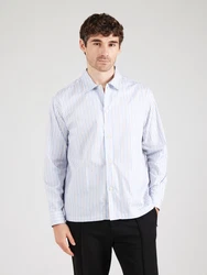 SELECTED HOMME Hemd SLHRLX-RICCO hellblau/dunkelgrau/weiß