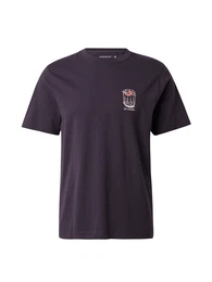 T-Shirt graphit / grn / dunkelorange / wei