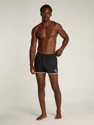 Calvin Klein Swimwear Badeshorts schwarz/weiß