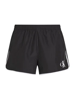 Calvin Klein Swimwear Badeshorts schwarz/weiß