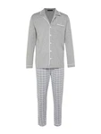 Trendyol Pyjama Schlafanzug (1 tlg) lang grau/basaltgrau/wei