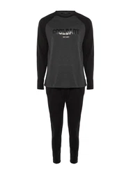 Trendyol Pyjama anthrazit/schwarz