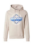 JACK & JONES Sweatshirt beige/azur/wei JACK & JONES Sweatshirt beige/azur/wei