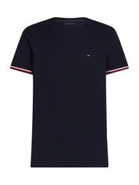 T-Shirt navy / rot / wei