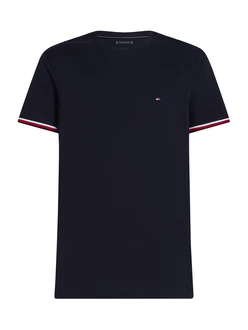 TOMMY HILFIGER T-Shirt navy/rot/weiß