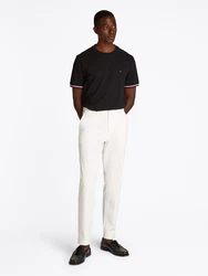 TOMMY HILFIGER T-Shirt karminrot/schwarz/weiß