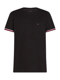 T-Shirt karminrot / schwarz / wei
