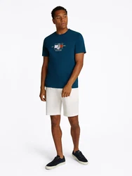 TOMMY HILFIGER T-Shirt marine/rot/weiß