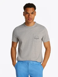 TOMMY HILFIGER T-Shirt grau/schwarz