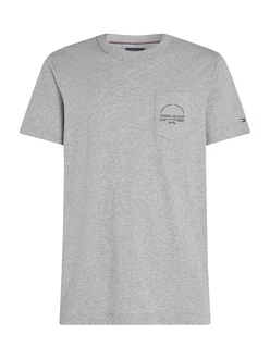 TOMMY HILFIGER T-Shirt grau/schwarz