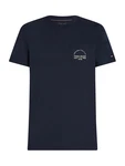 TOMMY HILFIGER T-Shirt blau/weiß