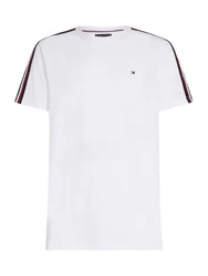 TOMMY HILFIGER T-Shirt 'GLOBAL STRIPE' navy/rot/weiß