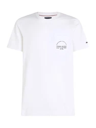 TOMMY HILFIGER T-Shirt schwarz/weiß