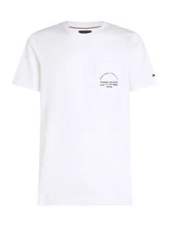 TOMMY HILFIGER T-Shirt schwarz/weiß TOMMY HILFIGER T-Shirt schwarz/weiß
