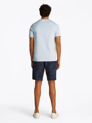 TOMMY HILFIGER T-Shirt taubenblau/rot/schwarz