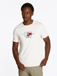 TOMMY HILFIGER T-Shirt dunkelblau/rot/naturweiß