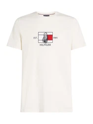 TOMMY HILFIGER T-Shirt dunkelblau/rot/naturweiß