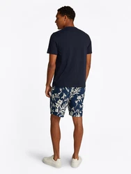 TOMMY HILFIGER T-Shirt 'GLOBAL STRIPE' marineblau/rubinrot/naturweiß