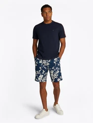 TOMMY HILFIGER T-Shirt 'GLOBAL STRIPE' marineblau/rubinrot/naturweiß