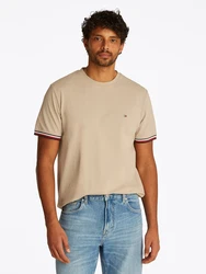TOMMY HILFIGER T-Shirt navy/khaki/rot/offwhite