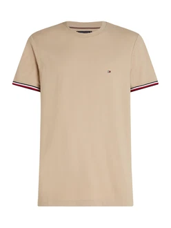 TOMMY HILFIGER T-Shirt navy/khaki/rot/offwhite