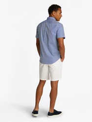 TOMMY HILFIGER Hemd 'Flex' blau/weiß