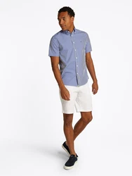 TOMMY HILFIGER Hemd 'Flex' blau/weiß