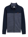 TOM TAILOR Sweatjacke marine/blaumeliert