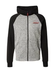 JACK & JONES Sweatjacke 'ERIK' grau/schwarz