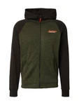 JACK & JONES Sweatjacke 'ERIK' Dunkelgrün/Grün