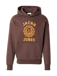 JACK & JONES Sweatshirt JJVICTO dunkelbraun