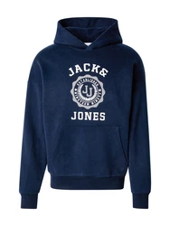 JACK & JONES Sweatshirt JJVICTO Dunkelblau/Blau/Dunkelblau/Blau/Dunkelblau/Blau/Dunkelblau/Blau