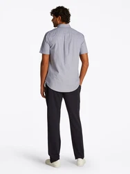 TOMMY HILFIGER Hemd 'FLEX' rauchblau/offwhite