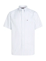 TOMMY HILFIGER Hemd 'Flex' hellblau/weiß