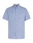 TOMMY HILFIGER Hemd 'FLEX' dunkelblau/weiß