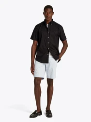 TOMMY HILFIGER Hemd 'FLEX' schwarz
