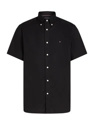TOMMY HILFIGER Hemd 'FLEX' schwarz