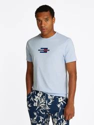 TOMMY HILFIGER T-Shirt marineblau/hellblau/rot/weiß