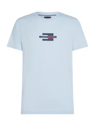 TOMMY HILFIGER T-Shirt marineblau/hellblau/rot/weiß