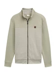 TOM TAILOR Sweatjacke pastellgrün/weiß