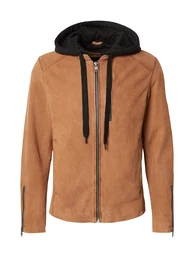 Jacke 'Beach Town' cognac / schwarz
