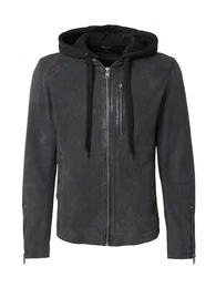 Jacke 'Beach Town' dunkelblau / schwarz