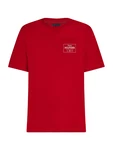 TOMMY HILFIGER T-Shirt rot/weiß