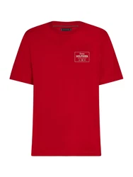 TOMMY HILFIGER T-Shirt rot/weiß